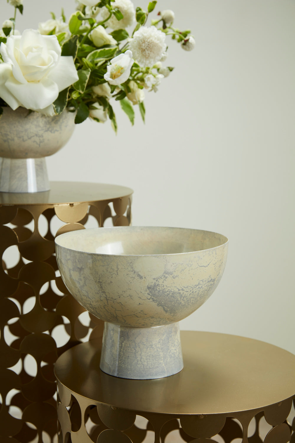 Isabella Compote Set of 4 By Accent Decor | Planters, Troughs & Cachepots | Modishstore - 6