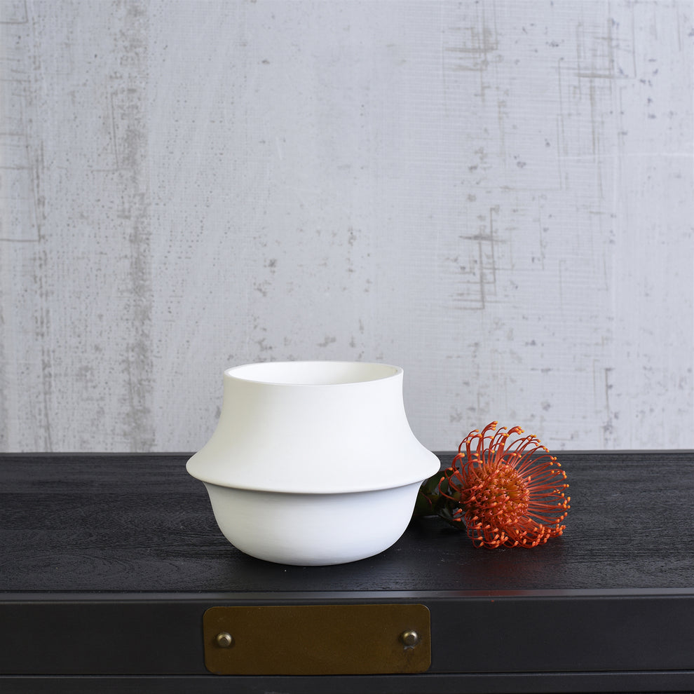 Vita Vase - Large - Matte White Set Of 4 By HomArt | Vases | Modishstore - 4