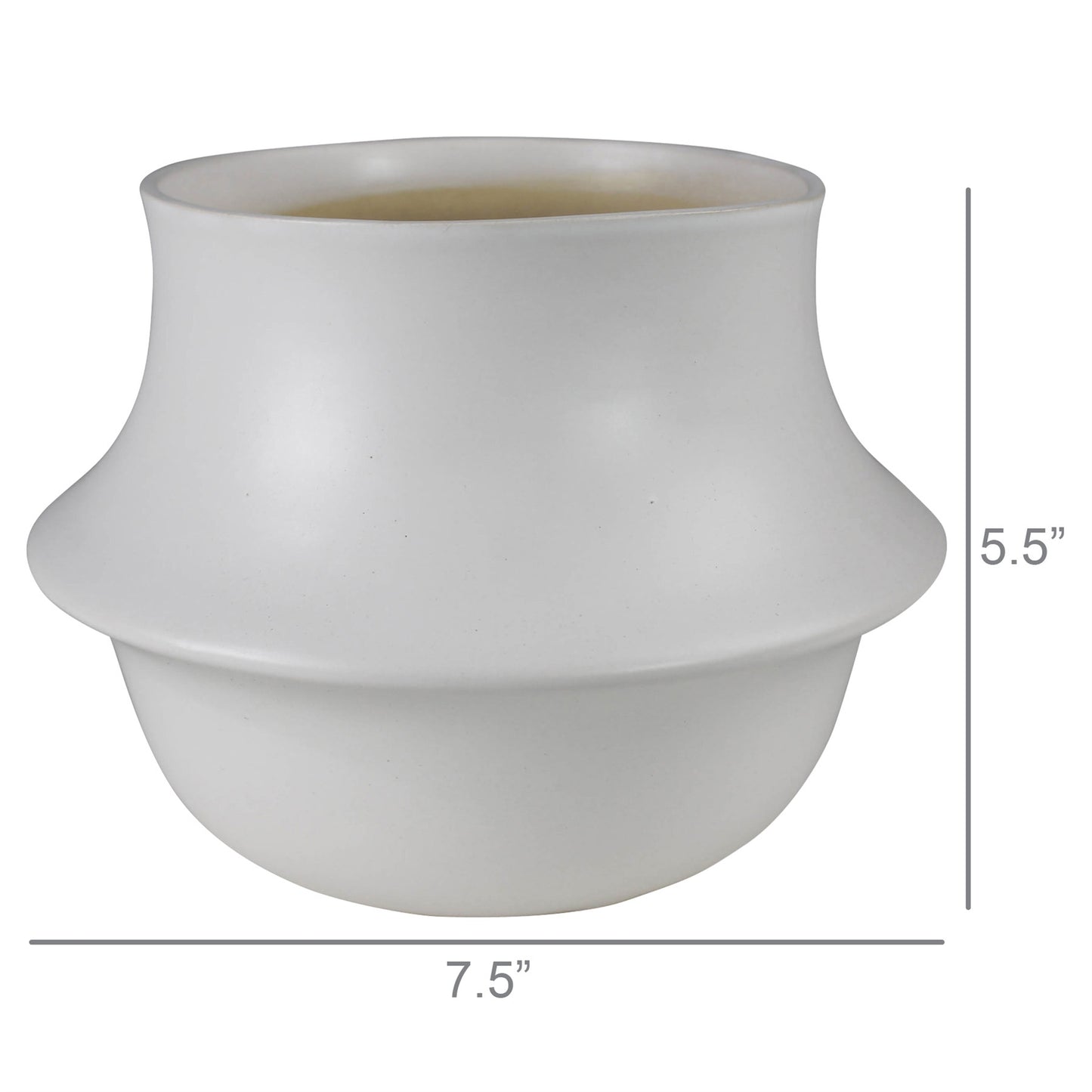 Vita Vase - Large - Matte White Set Of 4 By HomArt | Vases | Modishstore - 2