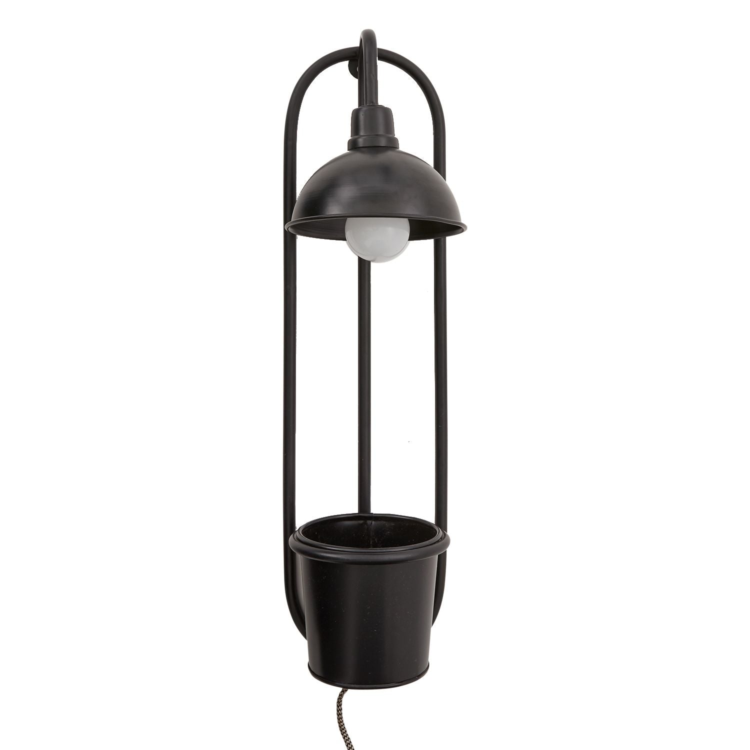 wall planter with grow light Kira Grow Light Hanging Wall Planter 6.5" x 25" By Accent Decor