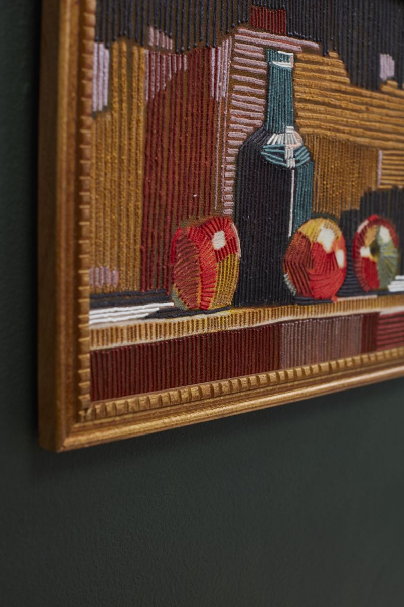 Embroidered Still Life Wall Art 13" x  10.5" By Accent Decor | Wall Decor | Modishstore - 2