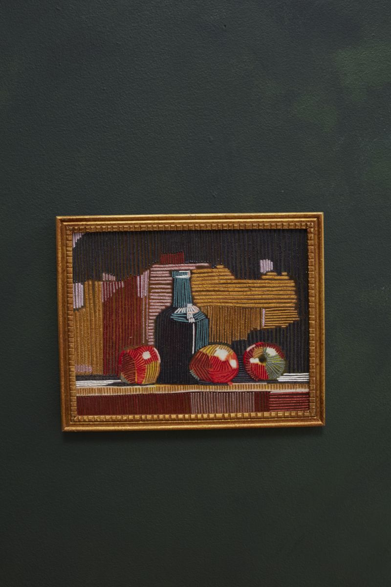 Embroidered Still Life Wall Art 13" x  10.5" By Accent Decor | Wall Decor | Modishstore - 1