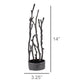 Sculptural Branch Vase, Metal - Round - Nickle By HomArt | Vases | Modishstore - 4