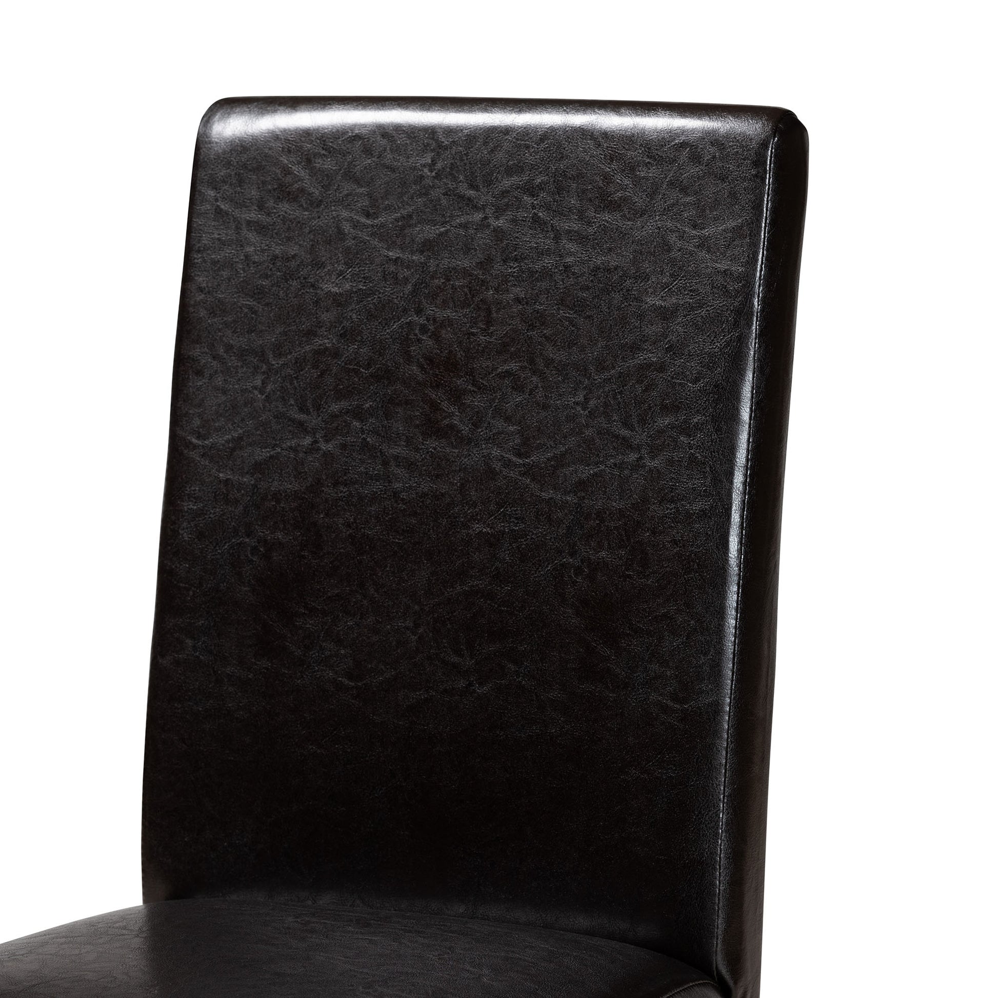 Baxton Studio Trine Modern Espresso Brown Faux Leather and Wood 5-Piece Dining Set | Dining Sets | Modishstore - 8