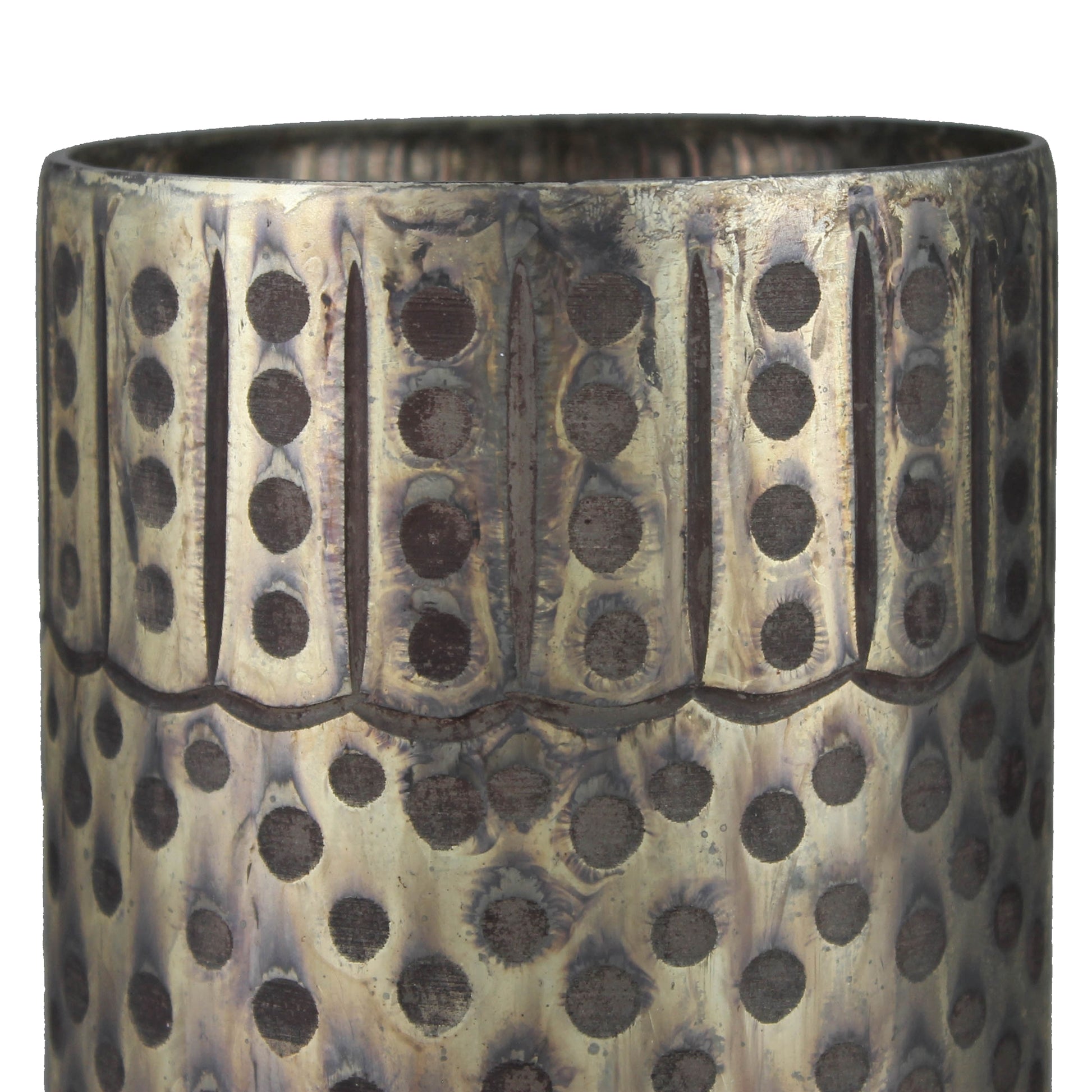 Trove Etched Hurricane, Glass - 2nd quality Set Of 4 By HomArt | Candle Holders | Modishstore - 2