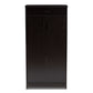 Baxton Studio Bienna Modern and Contemporary Wenge Brown Finished Shoe Cabinet | Cabinets | Modishstore - 7