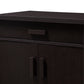 Baxton Studio Bienna Modern and Contemporary Wenge Brown Finished Shoe Cabinet | Cabinets | Modishstore - 9