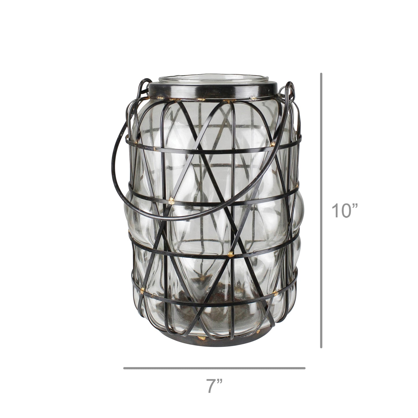 Atlantic Lantern, Glass - Small Set Of 4 By HomArt | Lanterns | Modishstore - 7