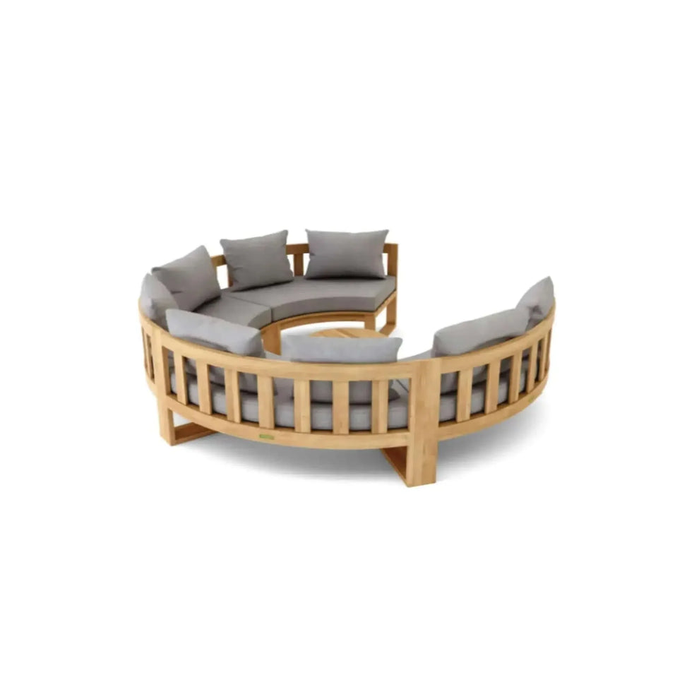 Circular Modular Deep Seating Set - SET-810 By Anderson Teak | Outdoor Sofas, Loveseats & Sectionals | Modishstore - 3