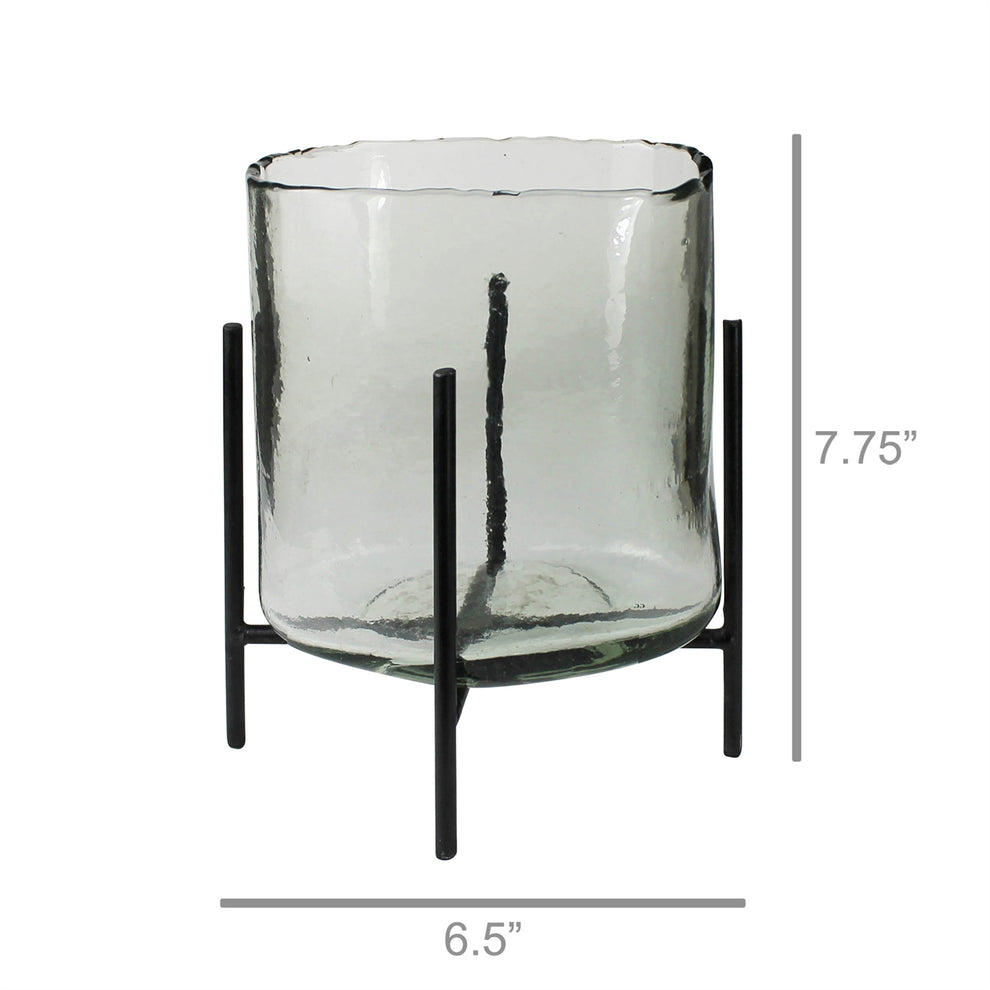 Suez Hurricane with Stand - Small Set Of 4 By HomArt | Candle Holders | Modishstore - 3