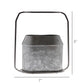 Napa Vase, Metal & Zinc - Oval, Small - Zinc Set Of 4 By HomArt | Vases | Modishstore - 3