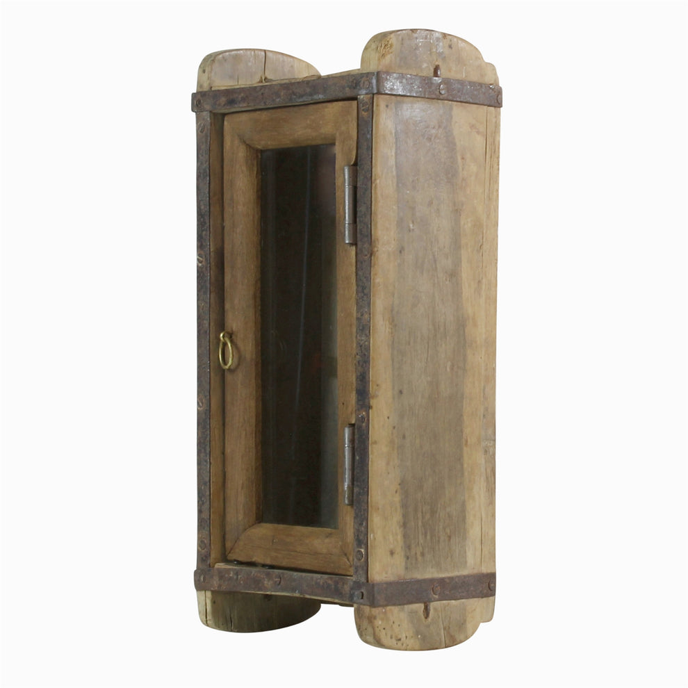 Indus Brick Mold - Cabinet with Glass Door Set Of 4 By HomArt | Ornaments | Modishstore - 3