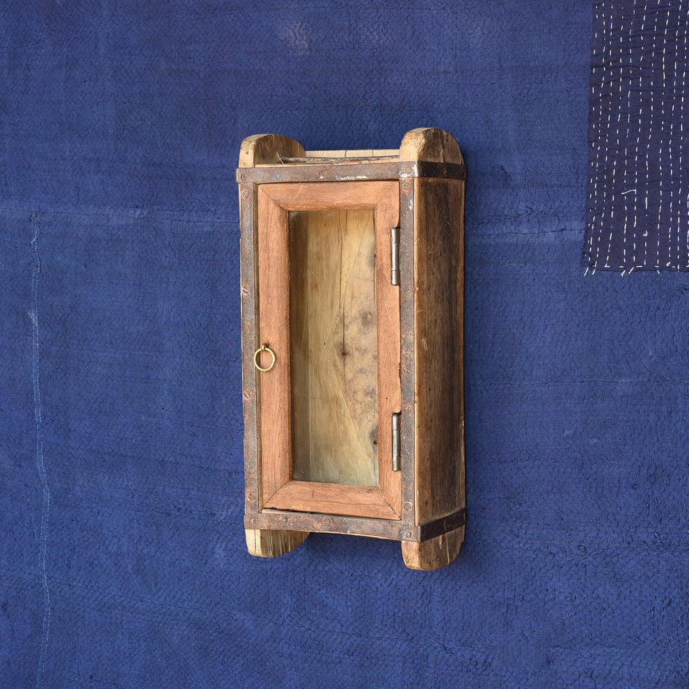 Indus Brick Mold - Cabinet with Glass Door Set Of 4 By HomArt | Ornaments | Modishstore - 7