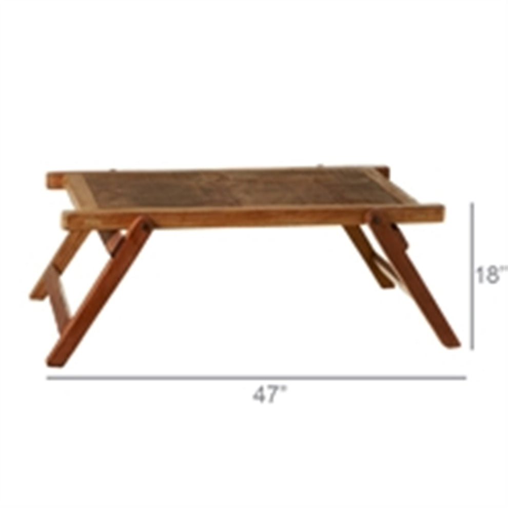 Tioga Folding Coffee Table, Rectangle By HomArt | Coffee Tables | Modishstore - 2