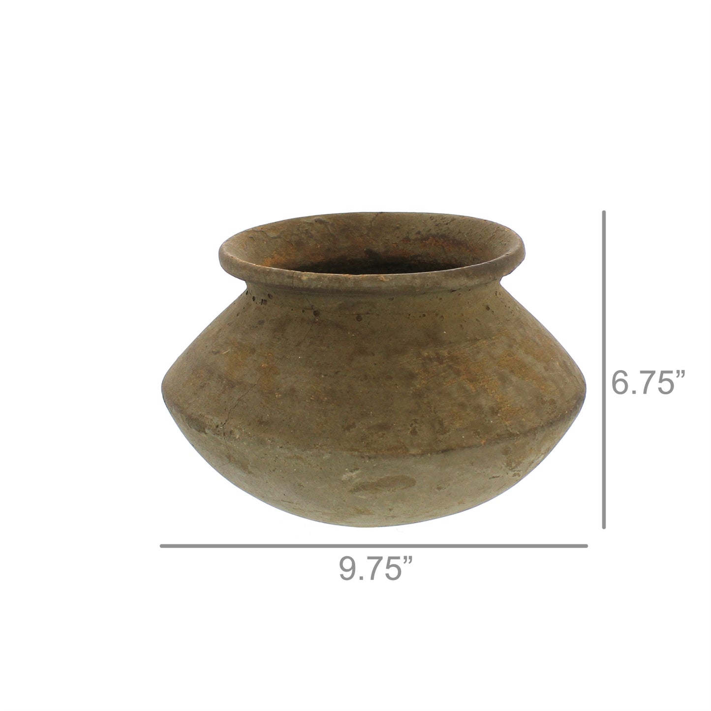 Clay Water Pots Set Of 4 By HomArt | Planters, Troughs & Cachepots | Modishstore - 3