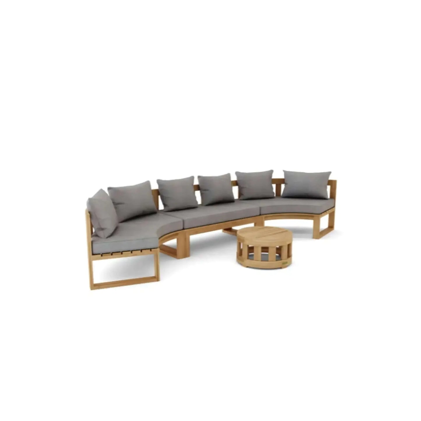 Circular Modular Deep Seating Set - SET-814 By Anderson Teak | Outdoor Sofas, Loveseats & Sectionals | Modishstore - 4