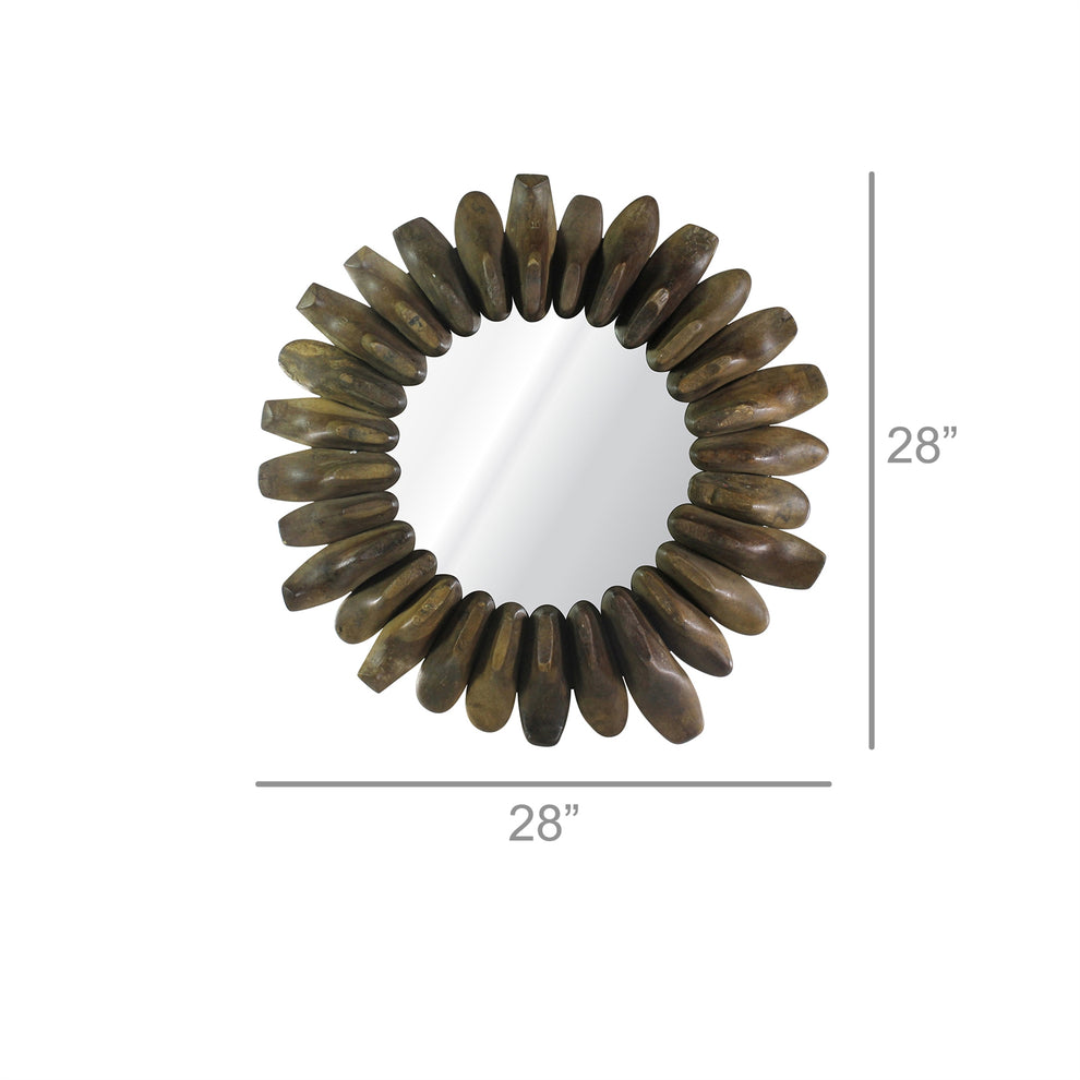 Cobbler Mirror - Round By HomArt | Mirrors | Modishstore - 6