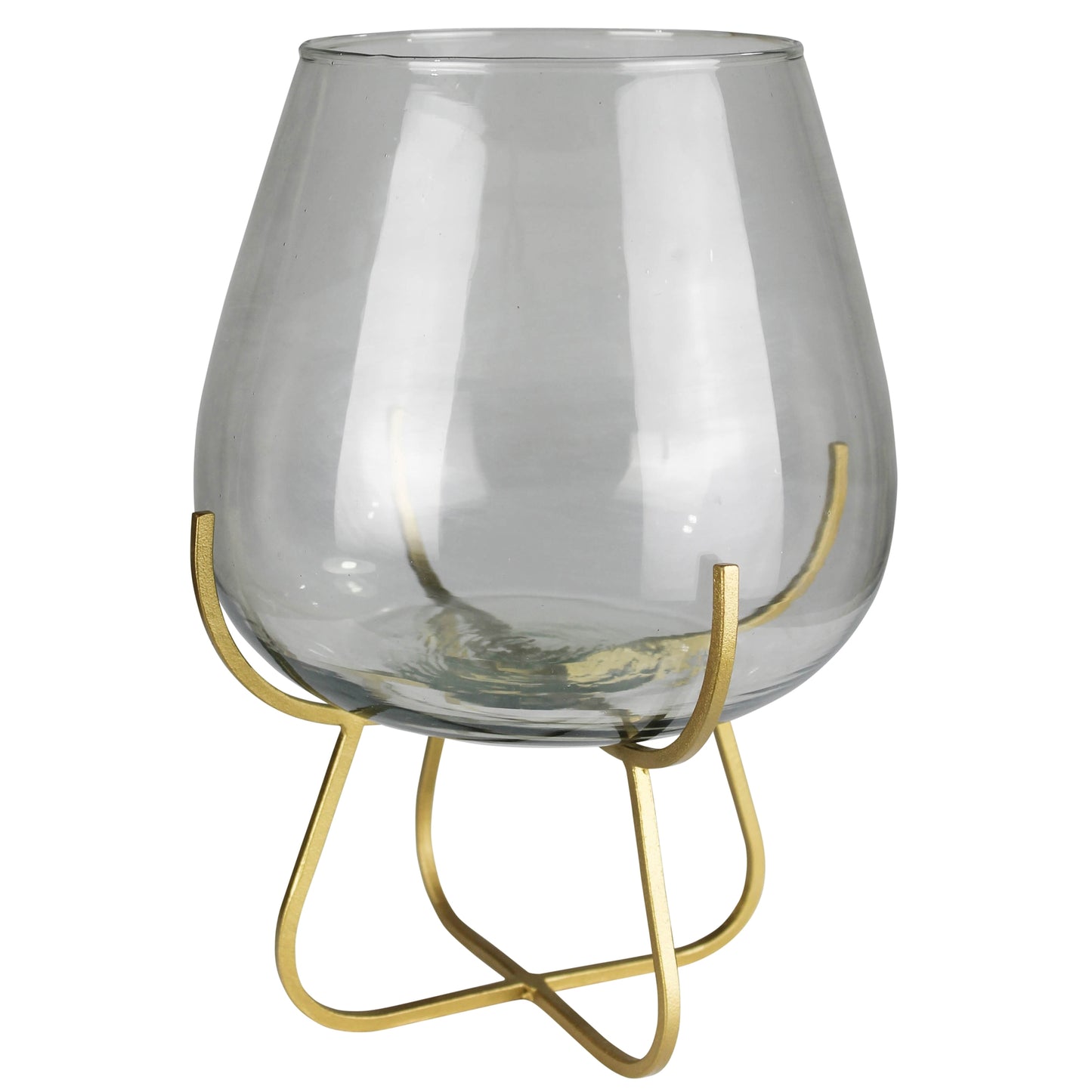 Vella Vase on Gold Stand Set Of 4 By HomArt | Vases | Modishstore - 2