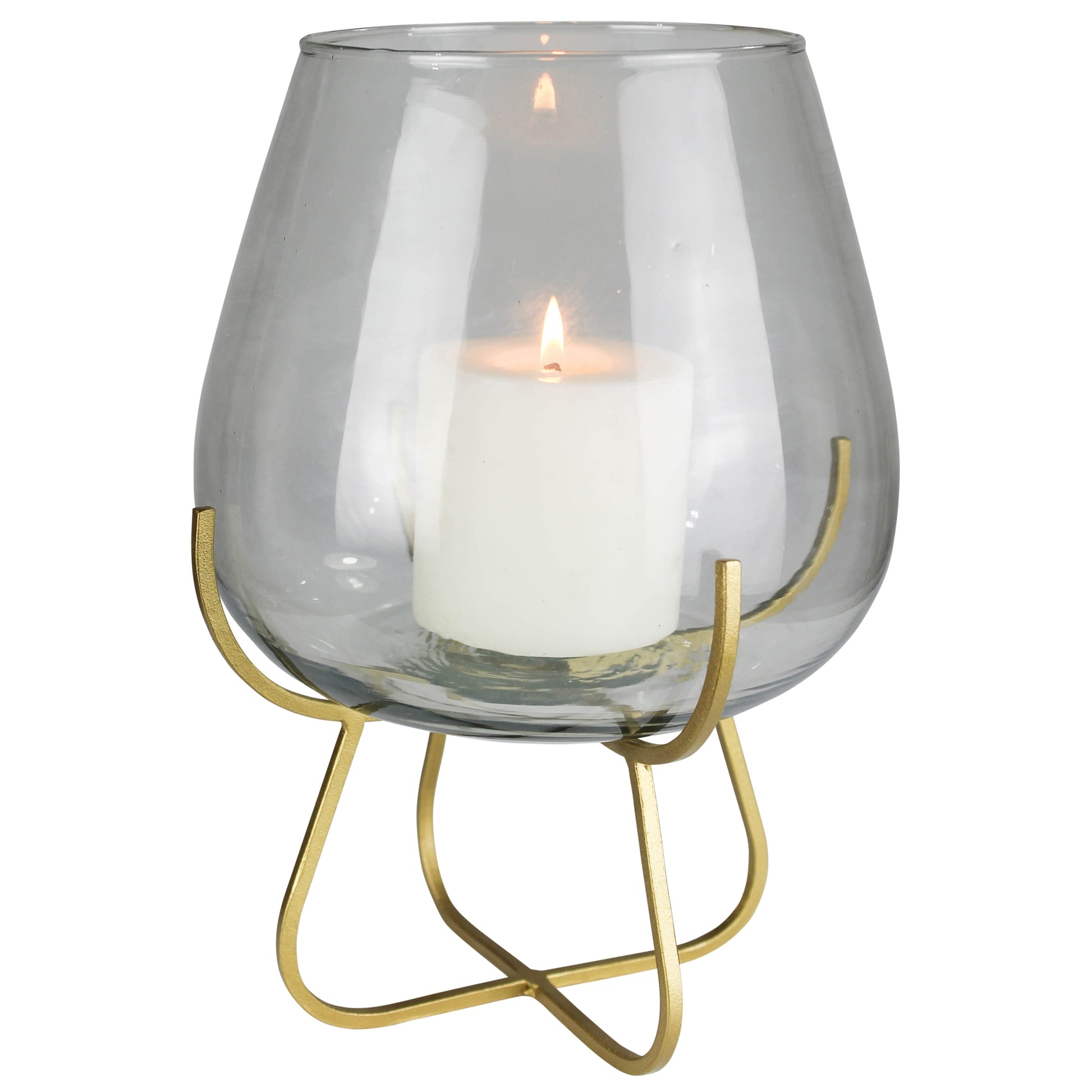 Vella Vase on Gold Stand Set Of 4 By HomArt | Vases | Modishstore