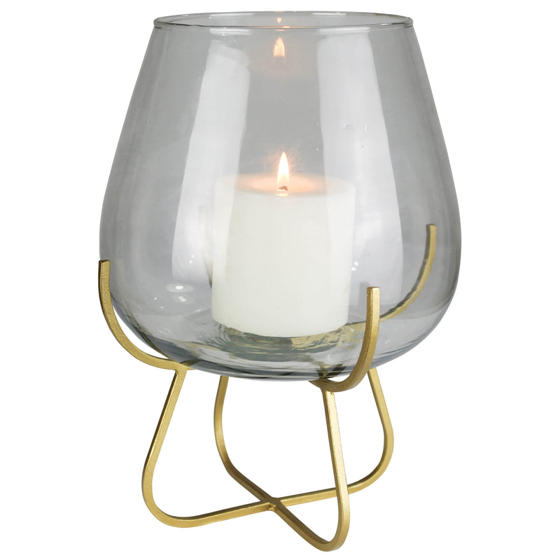 Vella Vase on Gold Stand Set Of 4 By HomArt | Vases | Modishstore