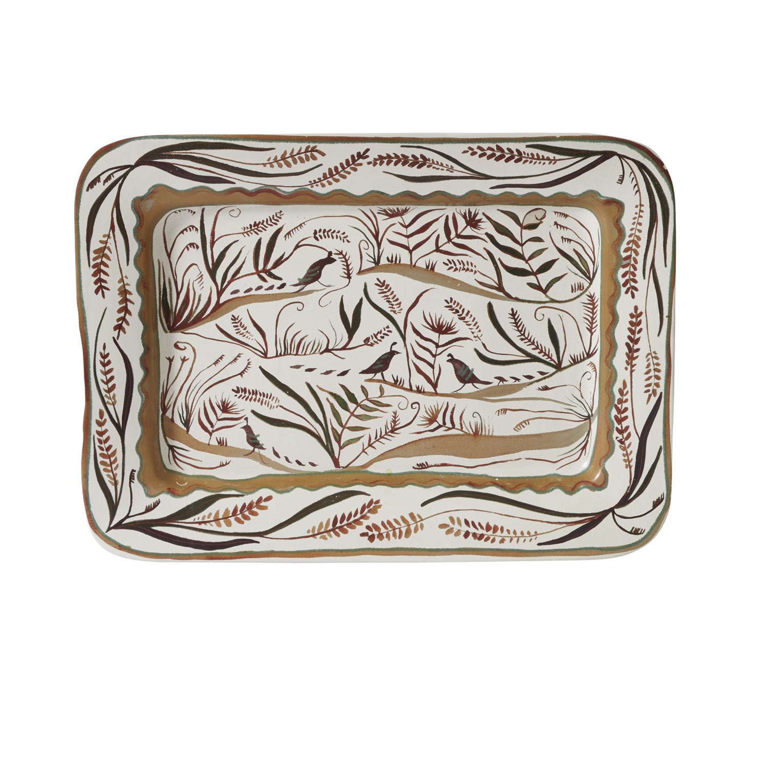 Quail's Run Platter By Accent Decor | Decorative Trays & Dishes | Modishstore - 2