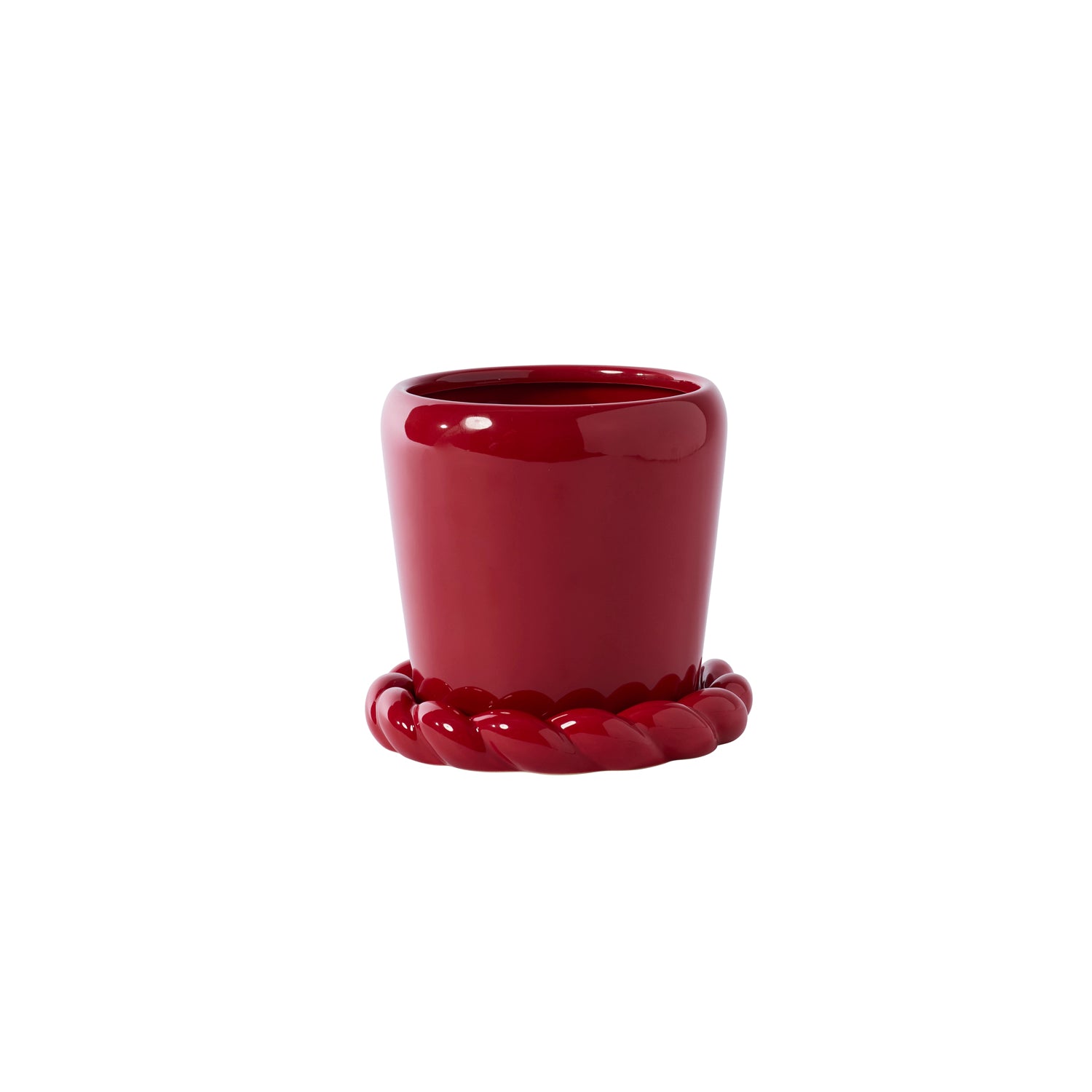 Cinnamon Twist Pot with Saucer Set of 4 By Accent Decor | Planters, Troughs & Cachepots | Modishstore - 8