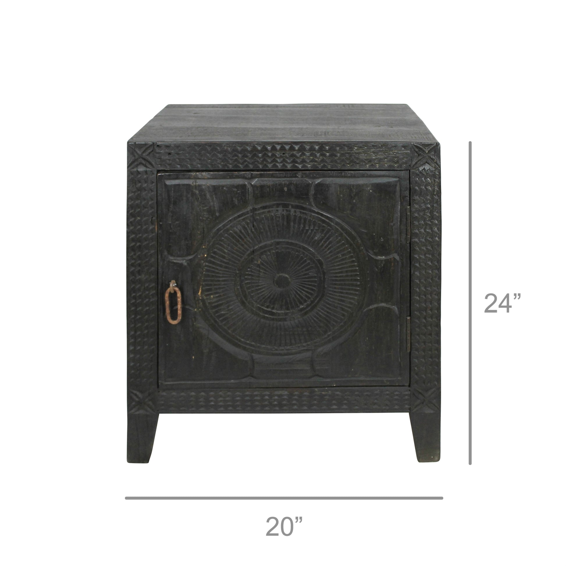 Bannock Bedside Table By HomArt | Side Tables | Modishstore - 4