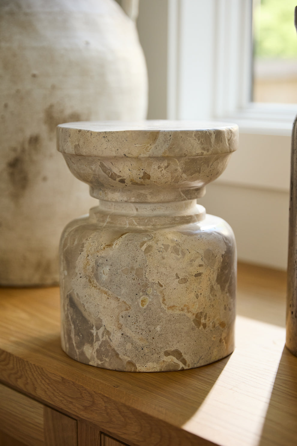 Stone Pedestal By Accent Decor | Planters, Troughs & Cachepots | Modishstore - 10