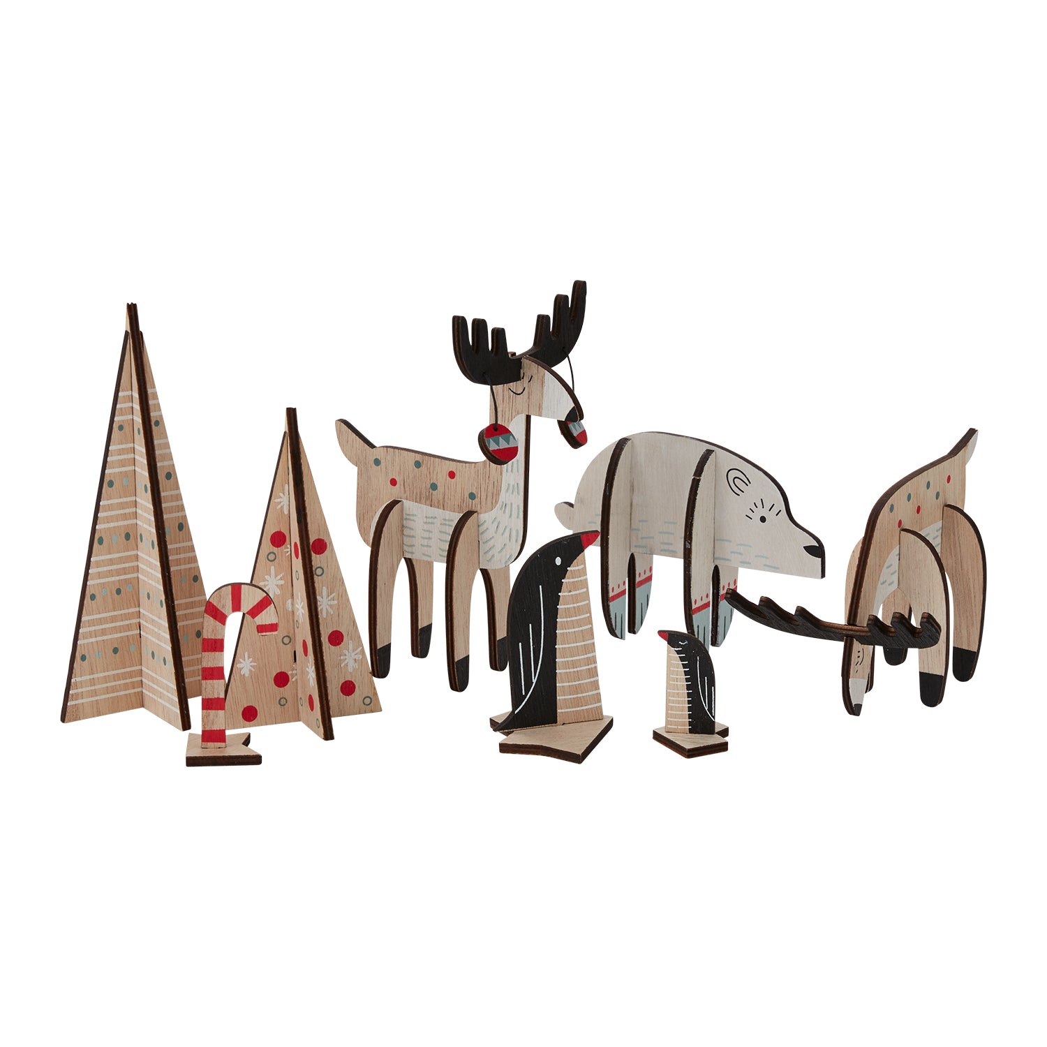 Arctic Woodland Scene Set of 2 By Accent Decor | Figurines | Modishstore - 2