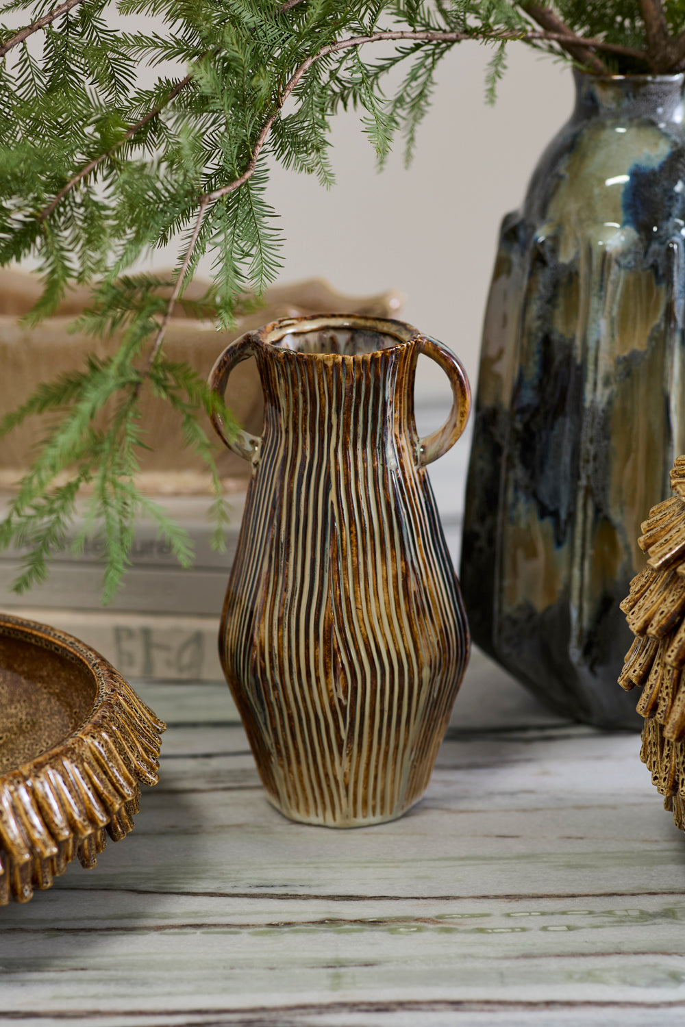 Frey Vase Set of 2 By Accent Decor | Vases | Modishstore - 4