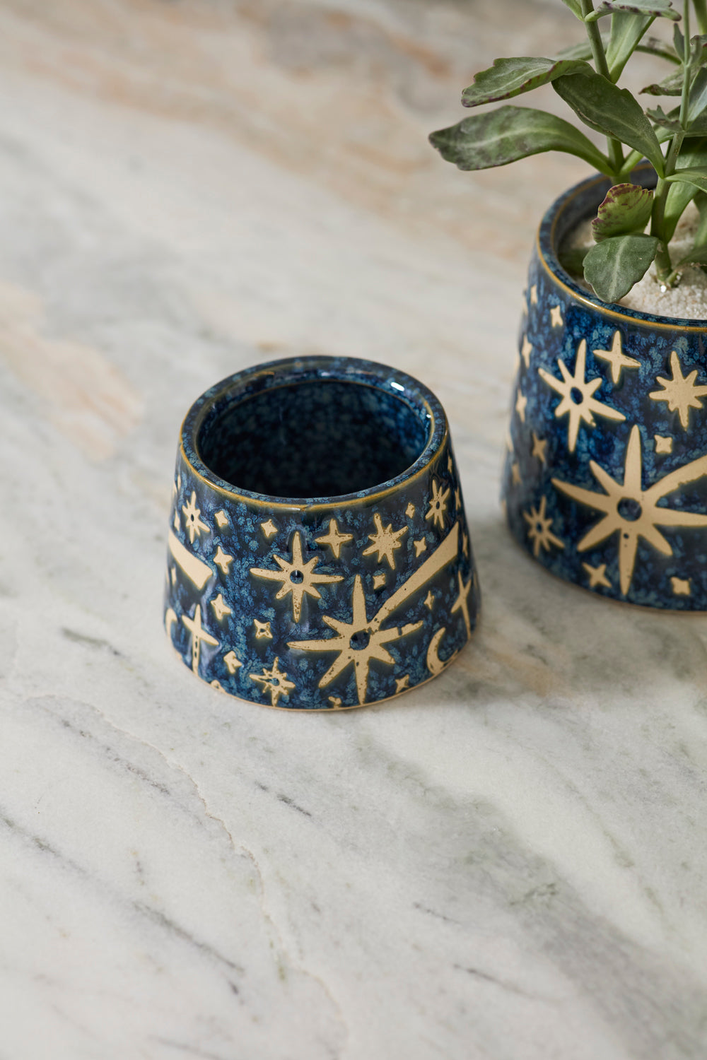 Night Sky Pot Set of 8 By Accent Decor | Planters, Troughs & Cachepots | Modishstore - 5