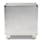 Baxton Studio Davet French Industrial Silver Metal 2-Drawer End Table | Cabinets | Modishstore - 8