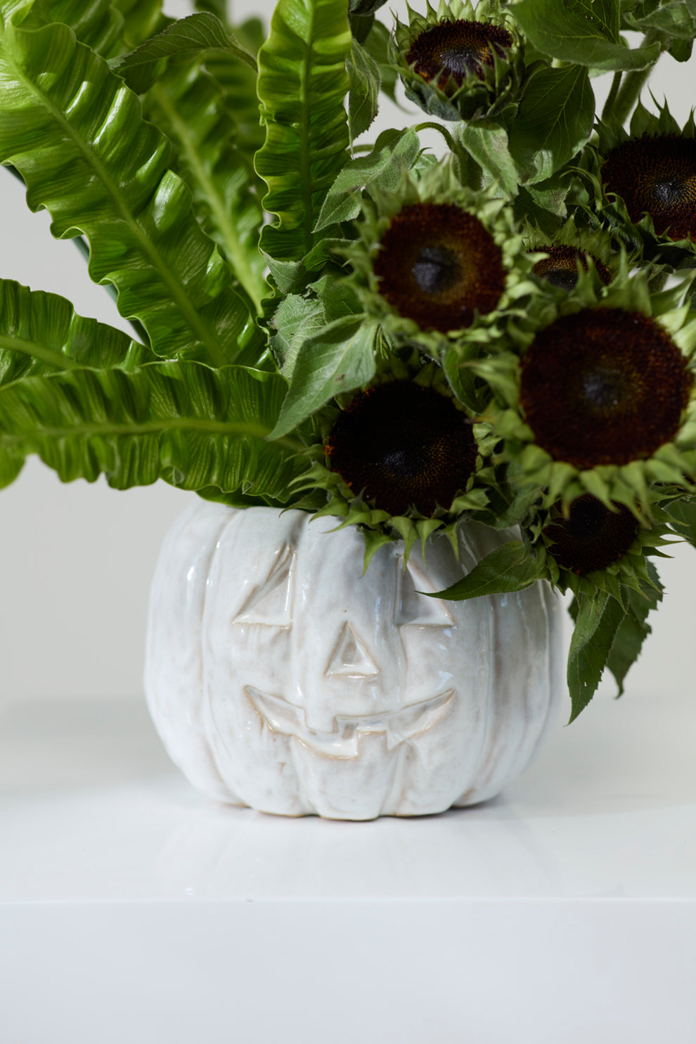 Glazed Pumpkin Pot Set of 2 By Accent Decor | Planters, Troughs & Cachepots | Modishstore - 4