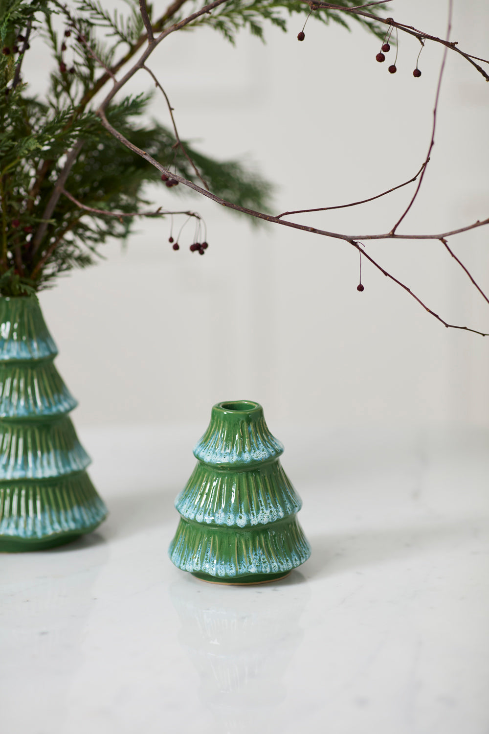 Tree Frost Candleholder Set of 4 By Accent Decor | Candle Holders | Modishstore - 7