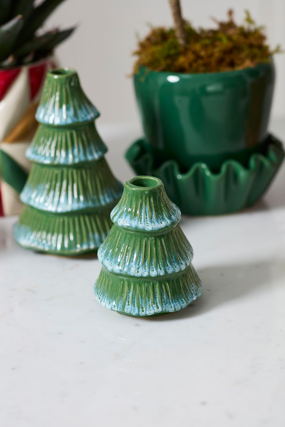 Tree Frost Candleholder Set of 4 By Accent Decor | Candle Holders | Modishstore - 6
