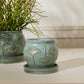 Biloba Pot with Saucer Set of 2 By Accent Decor | Planters, Troughs & Cachepots | Modishstore - 5