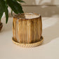 Carved Pot with Saucer Set of 2 By Accent Decor | Planters, Troughs & Cachepots | Modishstore - 4