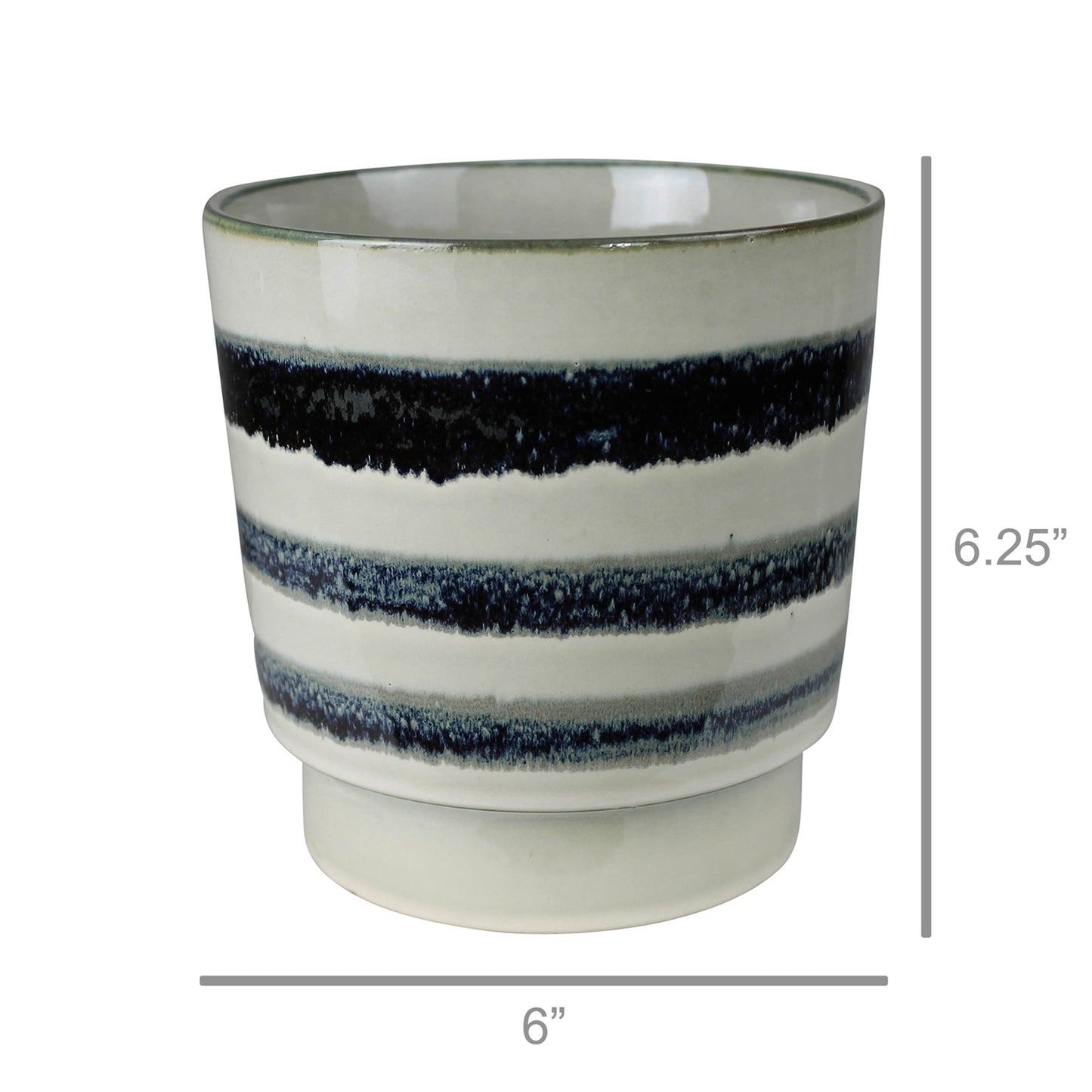 Toku Cachepot, Ceramic - Large Set Of 4 By HomArt | Planters, Troughs & Cachepots | Modishstore - 2