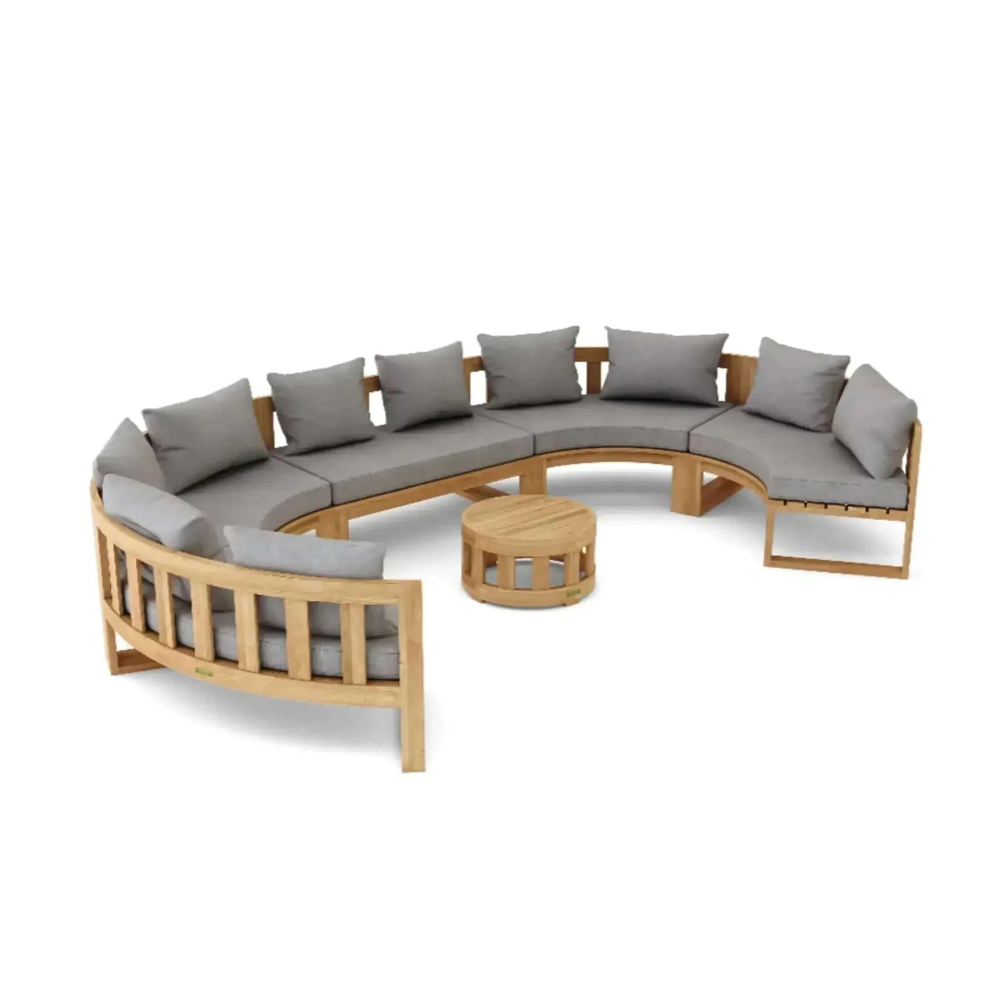 Circular Modular Deep Seating Set - SET-812 By Anderson Teak | Outdoor Sofas, Loveseats & Sectionals | Modishstore - 3