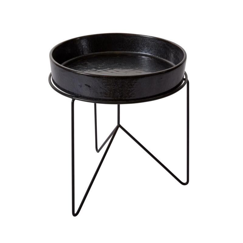 Encino Tray with Stand 10"x 7.75" By Accent Decor | Planters, Troughs & Cachepots | Modishstore - 4