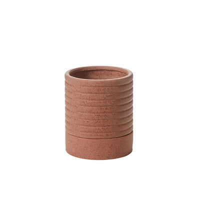 Bardo Pot with Saucer Set of 4 By Accent Decor | Planters, Troughs & Cachepots | Modishstore - 2