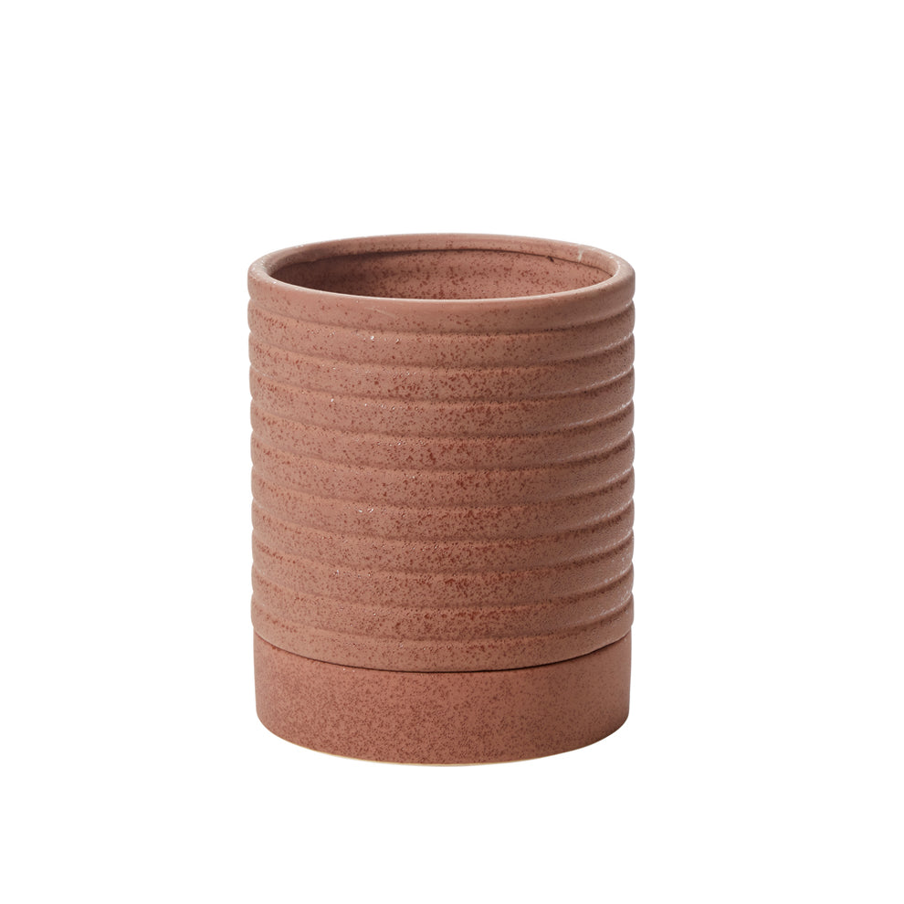 Bardo Pot with Saucer Set of 4 By Accent Decor | Planters, Troughs & Cachepots | Modishstore - 5