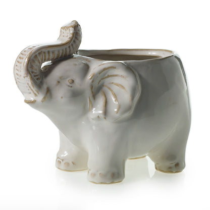 Elephant Pot Set of 8 By Accent Decor | Planters, Troughs & Cachepots | Modishstore - 8