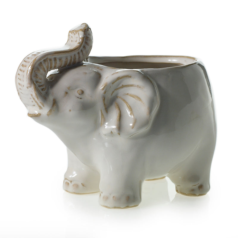Elephant Pot Set of 8 By Accent Decor | Planters, Troughs & Cachepots | Modishstore - 8