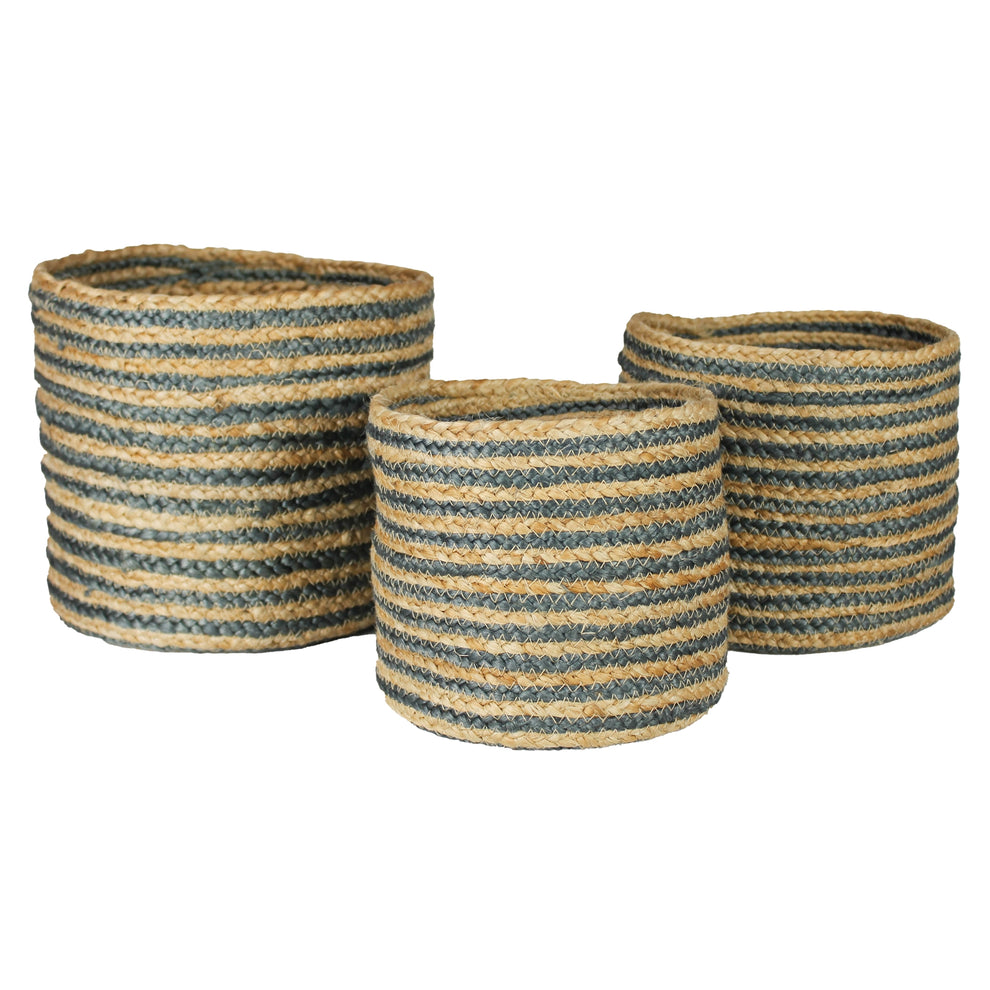 Bossa Hemp Baskets, Set of 6 By HomArt | Bins, Baskets & Buckets | Modishstore - 3