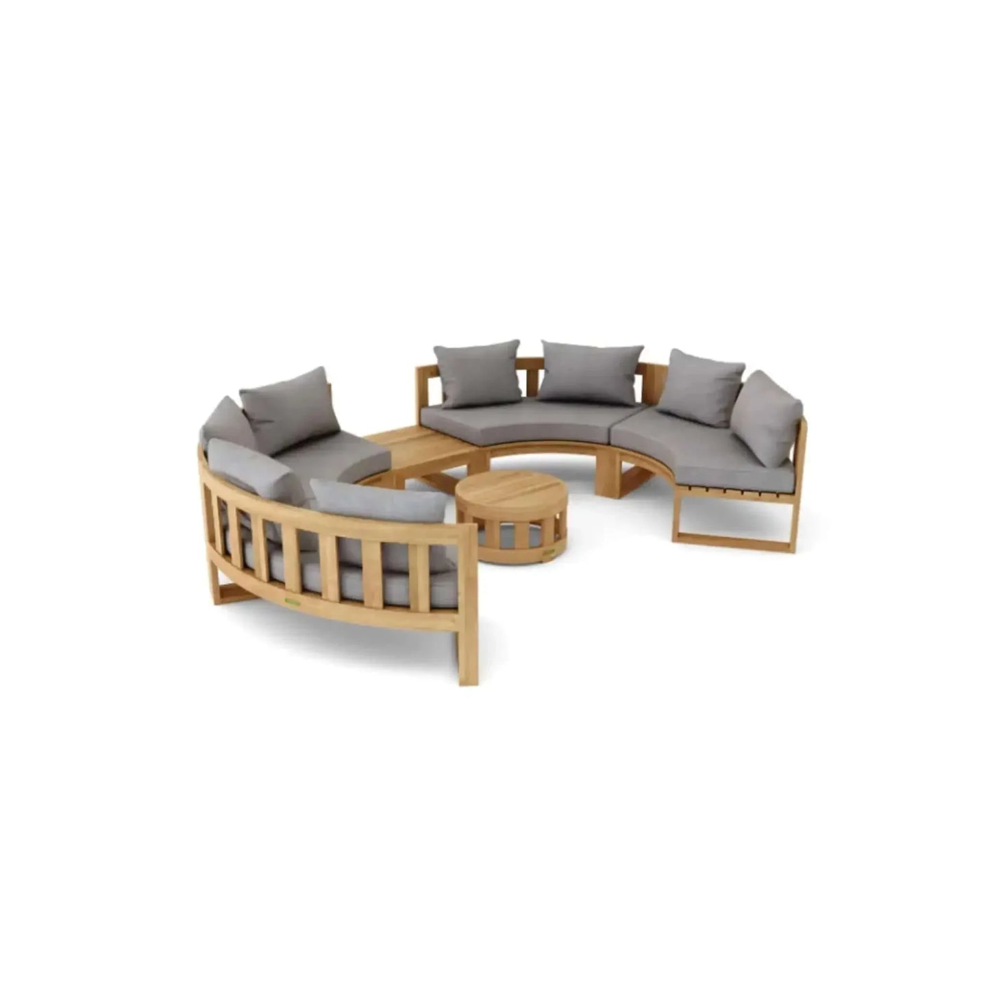 Circular Modular Deep Seating Set - SET-811 By Anderson Teak | Outdoor Sofas, Loveseats & Sectionals | Modishstore - 3