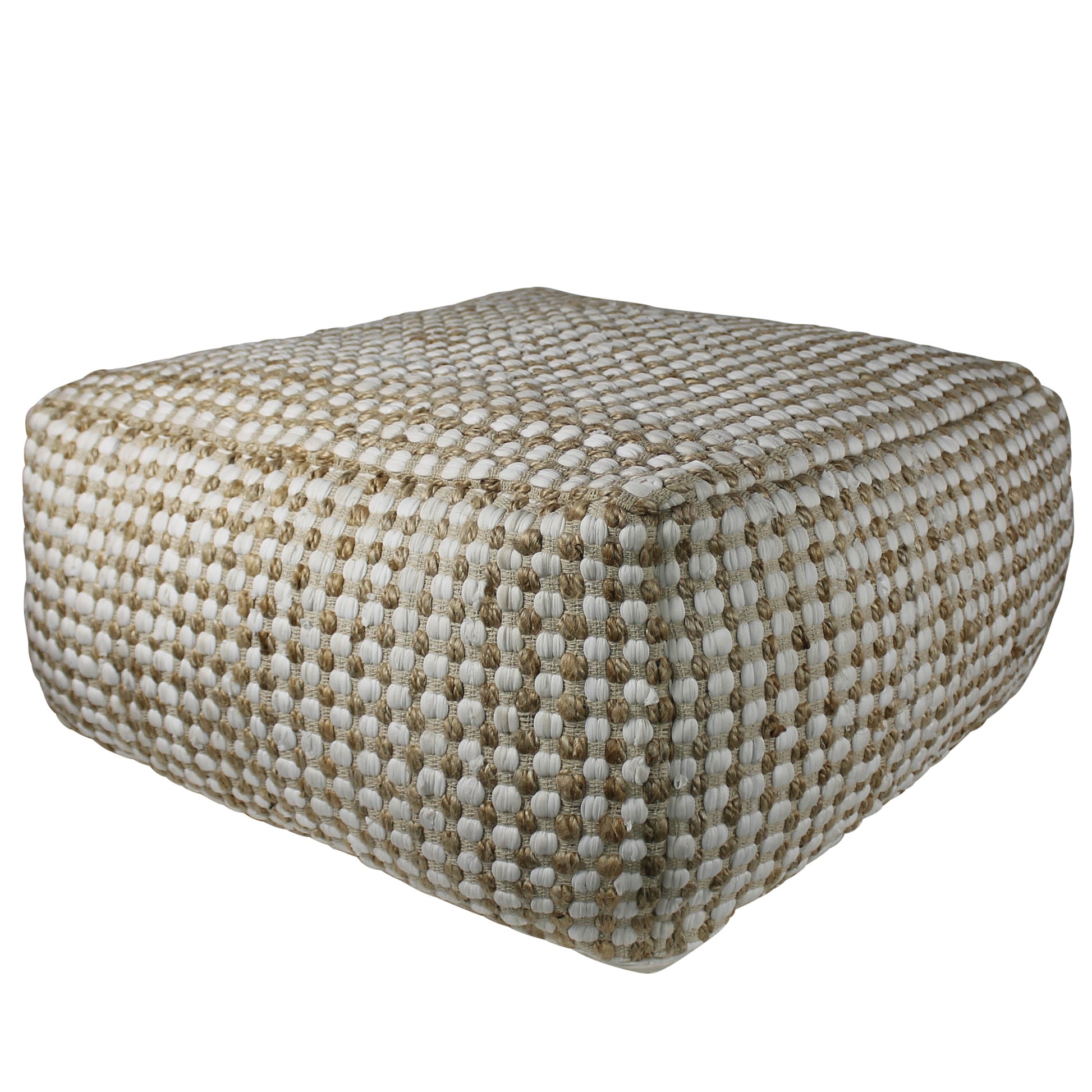 Elin Pouf, Hemp & Cotton By HomArt | Poufs | Modishstore - 2