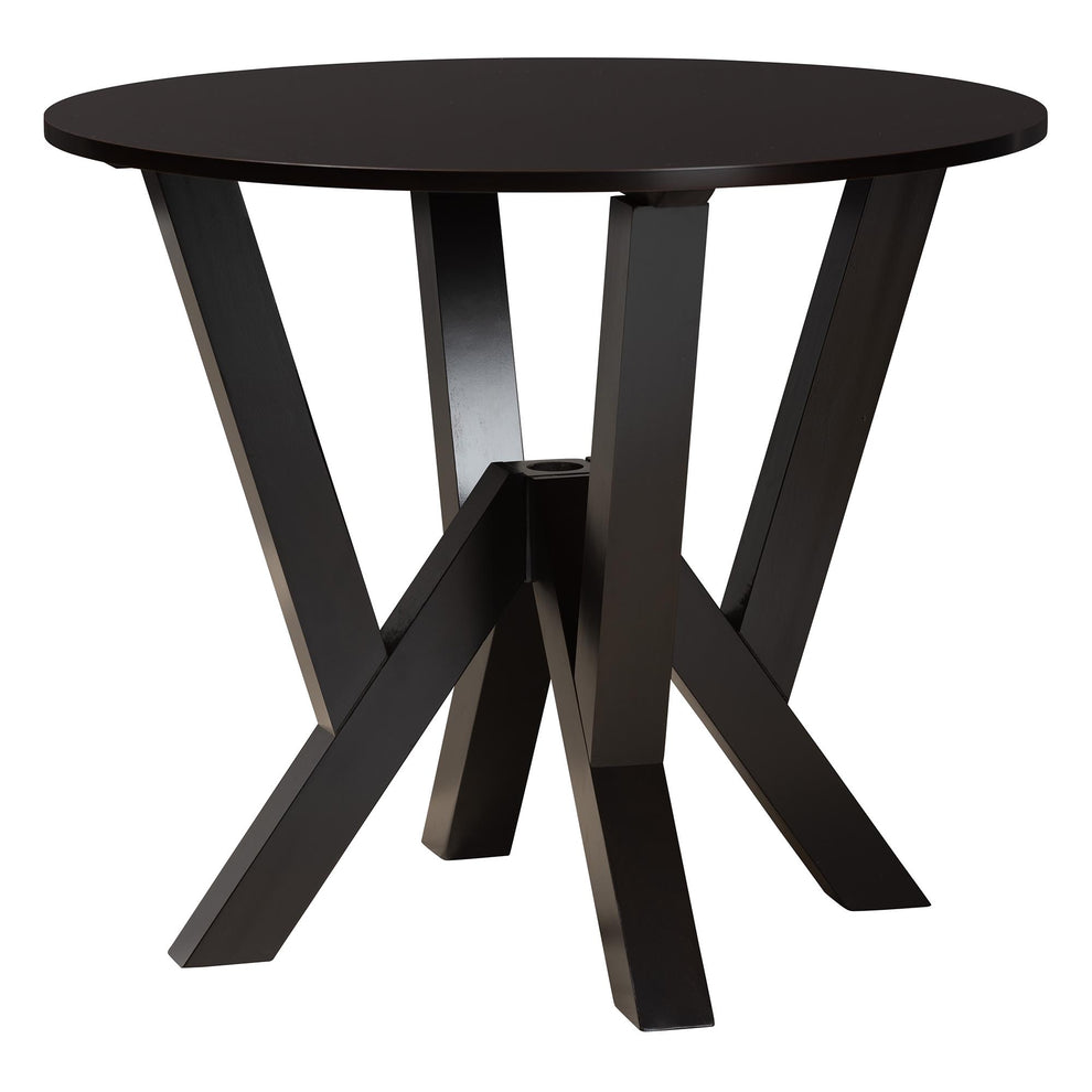 Baxton Studio Irene Modern Grey Fabric and Dark Brown Finished Wood 5-Piece Dining Set | Dining Sets | Modishstore - 6