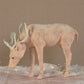 Blush Stag Grazing - Large - Stonewashed Pink By HomArt | Animals & Pets | Modishstore - 1