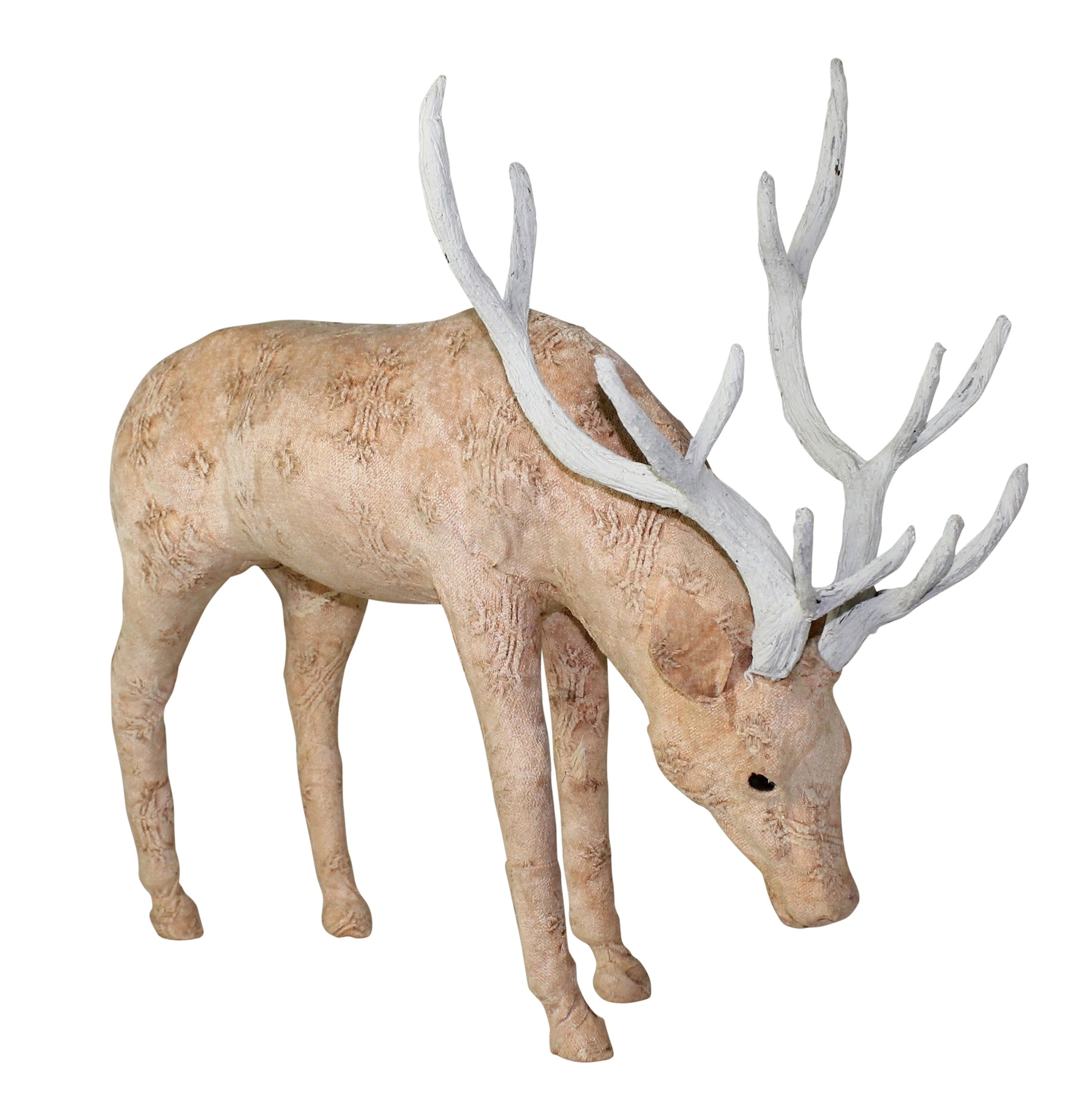 Blush Stag Grazing- Ex Large - Stonewashed Pink By HomArt | Animals & Pets | Modishstore - 3